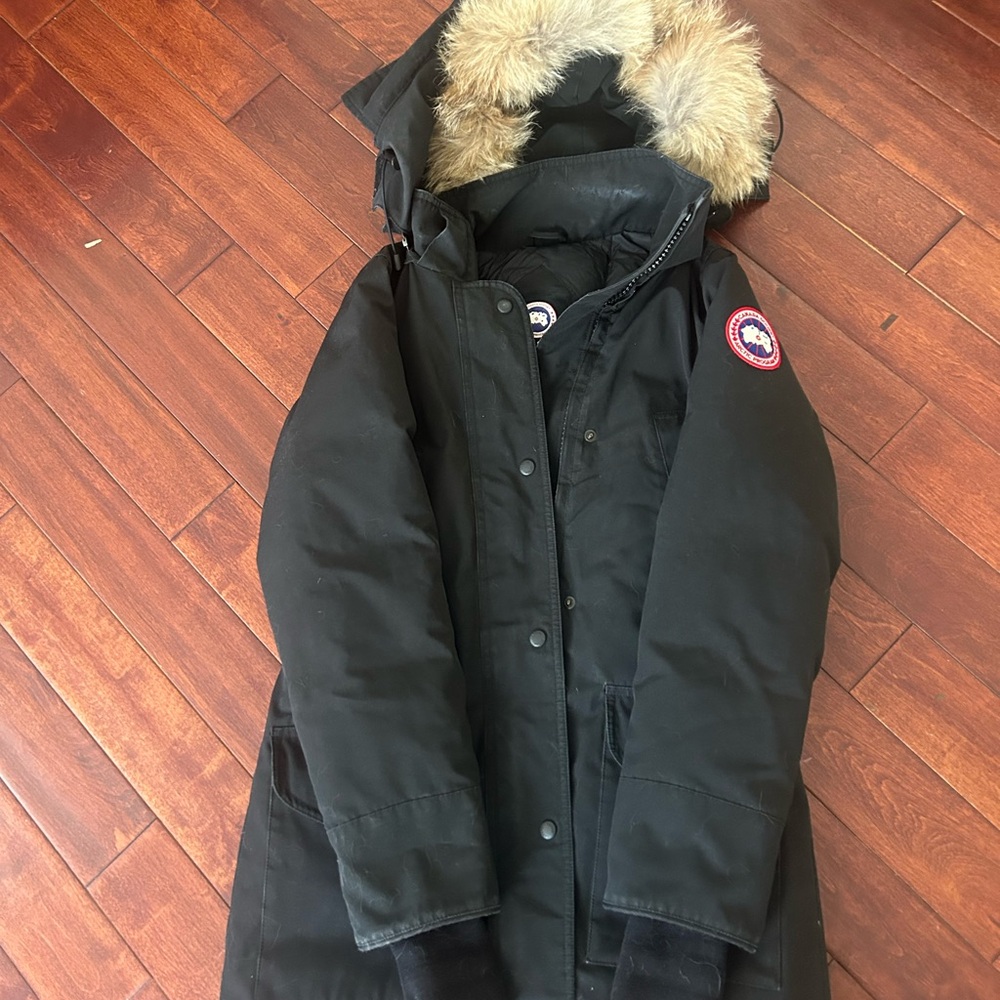 Canada Goose Black Parka with Fur Hood